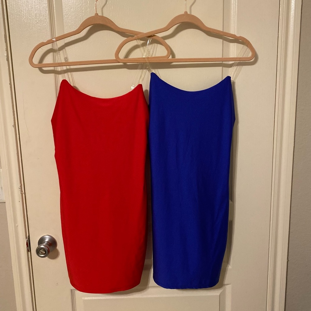 Two form fitting dresses